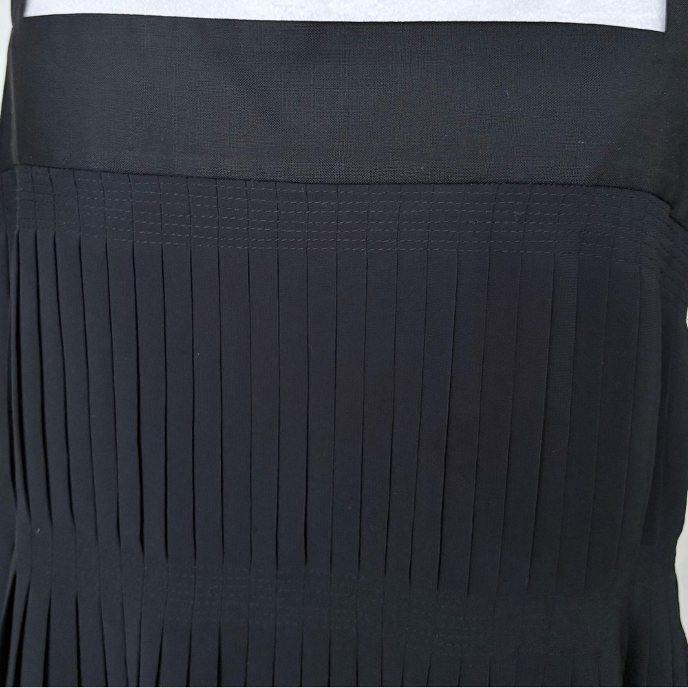 Theory Black Women’s Pleated Strap Top Size Medium Dark Romantic - Picture 7 of 7
